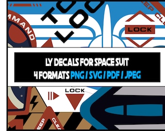 Lightyear-stickers voor ruimtepak-cosplays, png,svg, pdf, jpeg