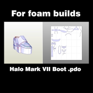 arquivo/padrão halo mark 7 boot .pdo para Foamsmithing