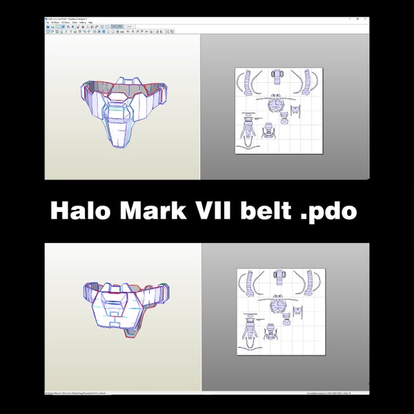 Halo Mark 7 bältesdel .PDO-fil för skumsmedning