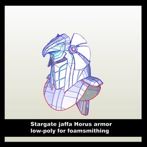 Stargate Jaffa Horus armor .PDO low-poly for foamsmithing