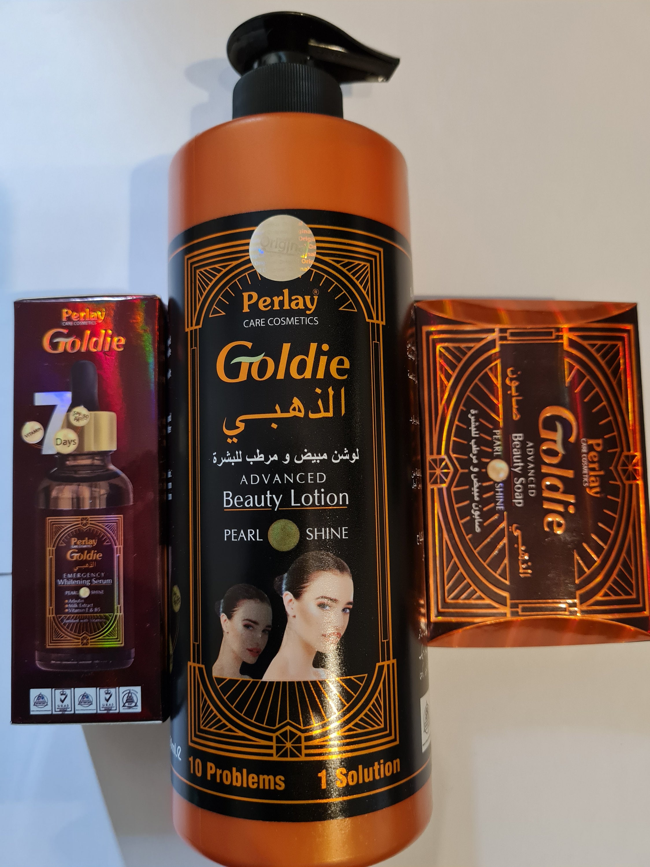 Perlay Goldie Advanced Beauty Lotion Soap and Serum Etsy