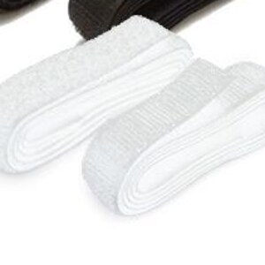 Cierre de velcro ByAnnie de color blanco de 3/4 de pulgada (1 yarda)