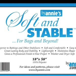 ByAnnie Soft and Stable Stabilizer - Black 1yd