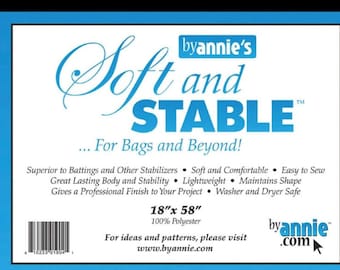 ByAnnie Soft and Stable Stabilizer - Black 1yd