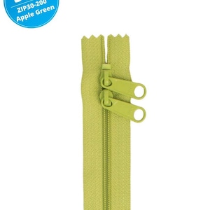 Apple Green ByAnnie 30 in Double Slide Zipper