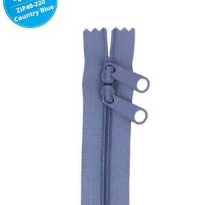 Country Blue ByAnnie 40 in Double Slide Zipper