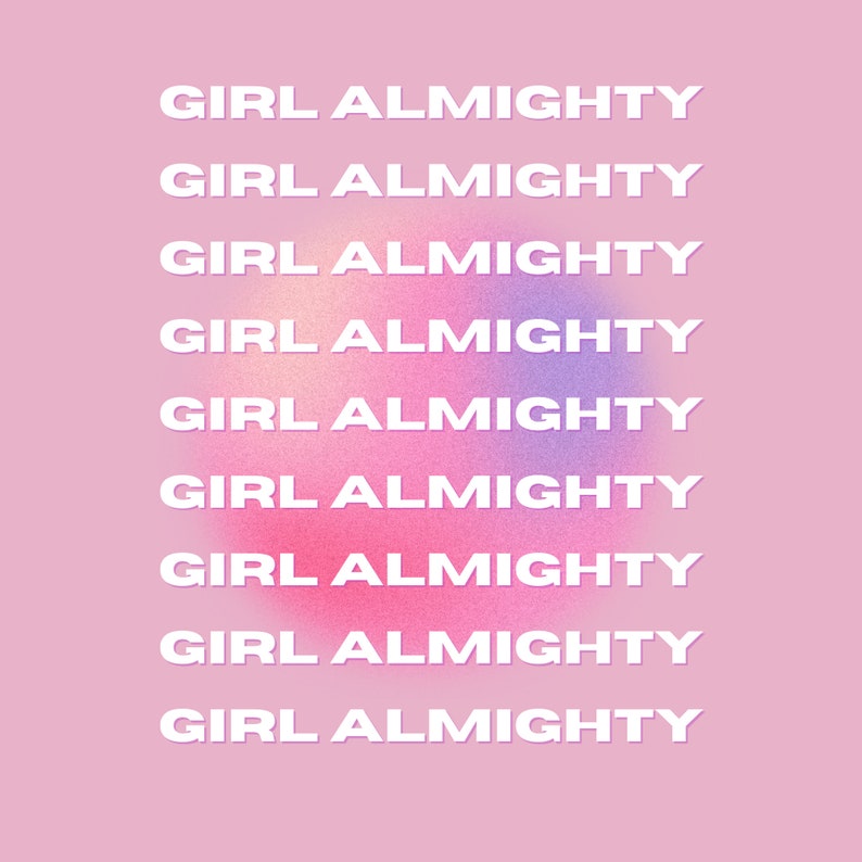 Girl Almighty Poster Etsy