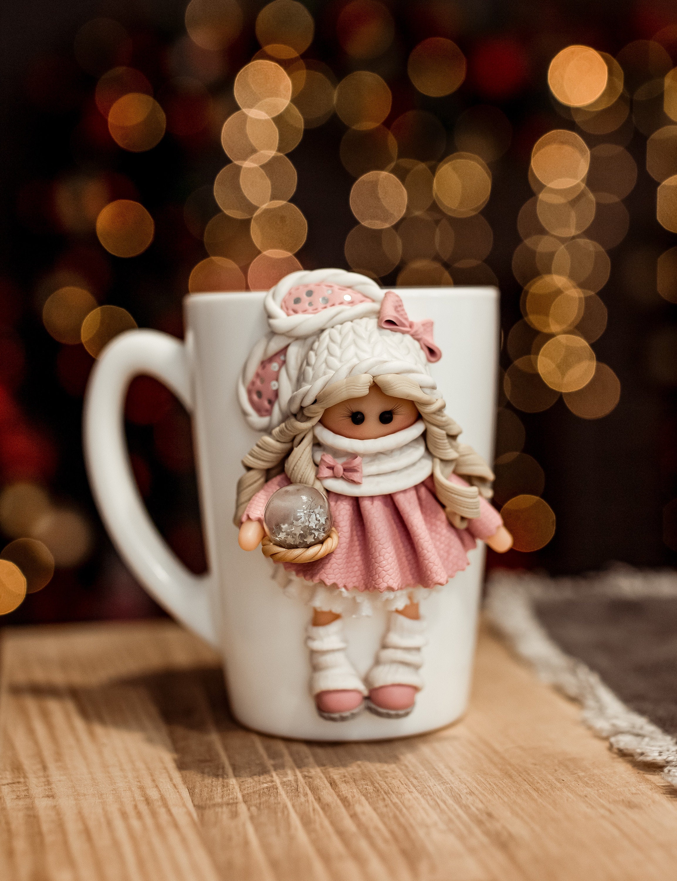 14 oz ceramic coffee mug Heart 14oz. Stoneware Coffee Mug main image 0