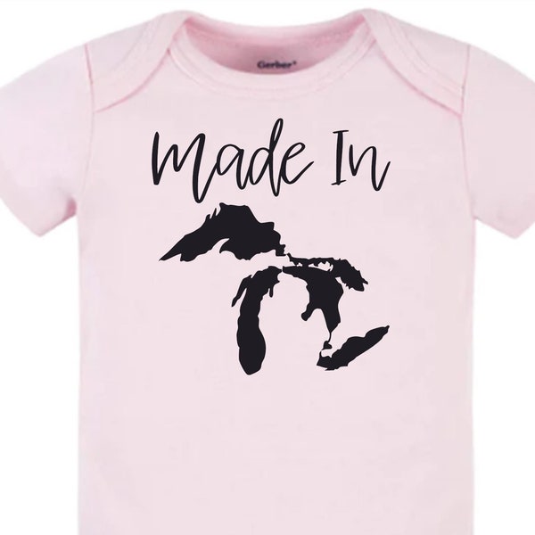 Made in *Your State* Baby Onesie