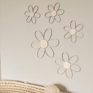 Madeliefje bloemen wanddecoratie, kinderkamer kunst aan de muur, Blume Wanddeko, Babyzimmer, houten bloemen, kinderkamer decoratie, Kinderzimmer Wand Deko