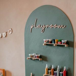 Letrero de madera para pared de sala de juegos, decoración para guardería, letrero de pared para habitación infantil, sala de juegos infantil, decoración para sala de juegos, letras para sala de juegos, etiquetas para juguetes