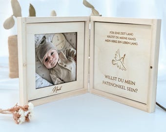 Patenonkel Patentante fragen personalisiert | Willst du meine Patentante sein I Willst du mein Patenonkel sein | Patenneltern