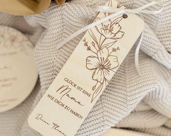 Muttertag Geschenk für Mama, personalisiertes Muttertagsgeschenk von Kindern, Lesezeichen mit Namen, Geschenkidee zum Muttertag