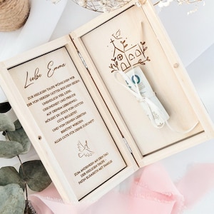 Personalisierte Geschenkbox, Geldgeschenk zur Taufe, Geldgeschenk Box, Taufgeschenke für Jungen, Taufgeschenke für Mädchen
