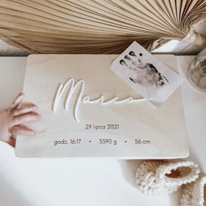 Erinnerungskiste Baby , Holzbox mit Namen, Keepsake Box, Memory Box, Personalisierte Erinnerungskiste, Holzbox mit Namen, Geburtsurkunde
