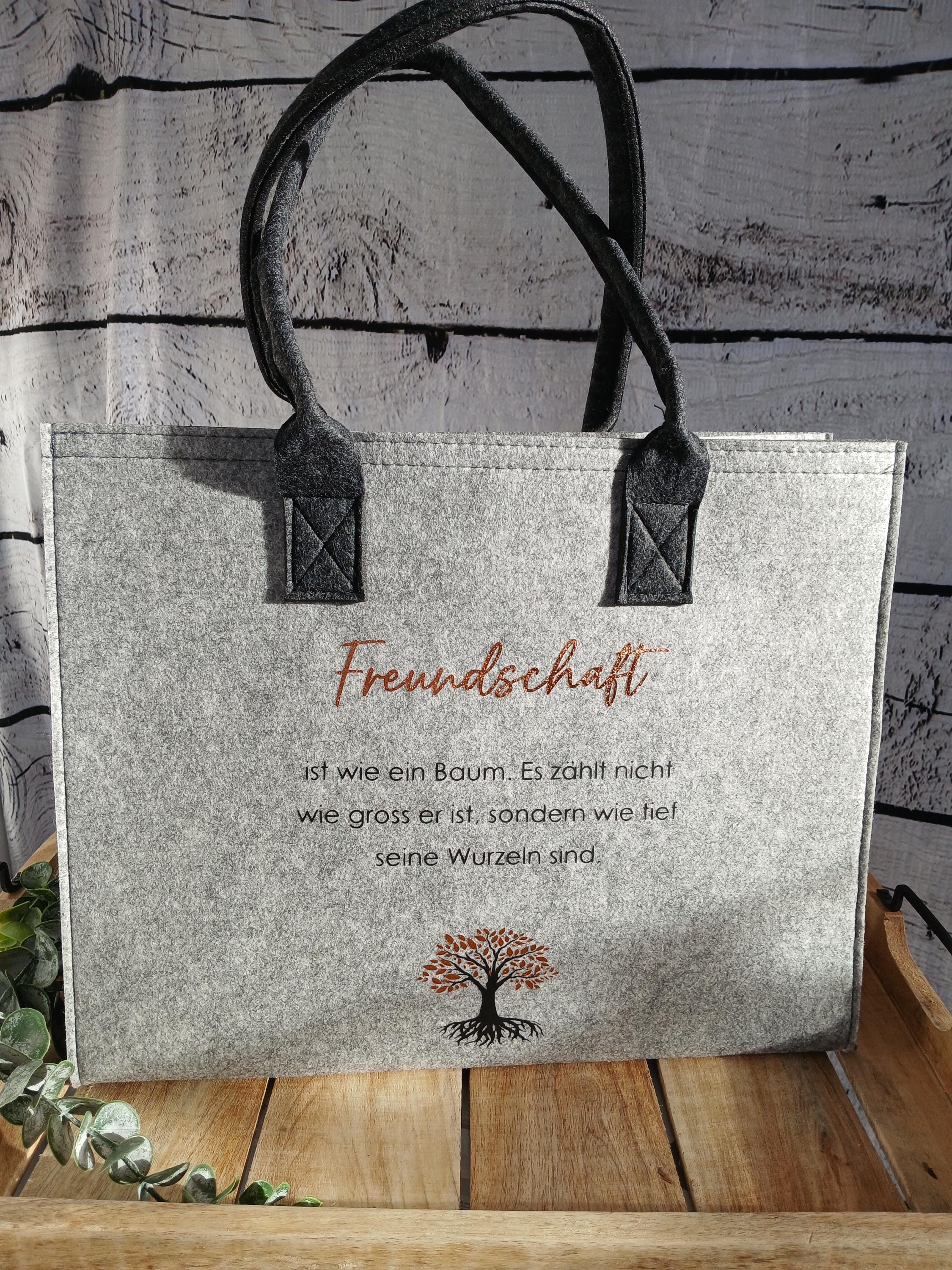 Filztaschen spruch