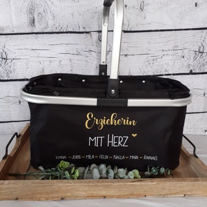 Geschenk für Erzieherin | personalisierter Korb | Geschenk für Kindergarten | Abschiedsgeschenk Kindergarten | Einkaufskorb