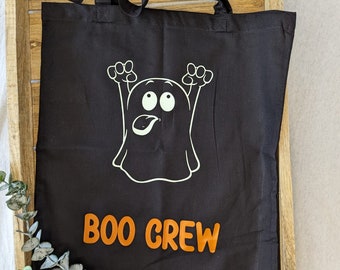 Halloweentasche | Boo Crew | Tasche Leuchtet im Dunkeln | Glow in The Dark | Kinder Süßigkeiten Tasche