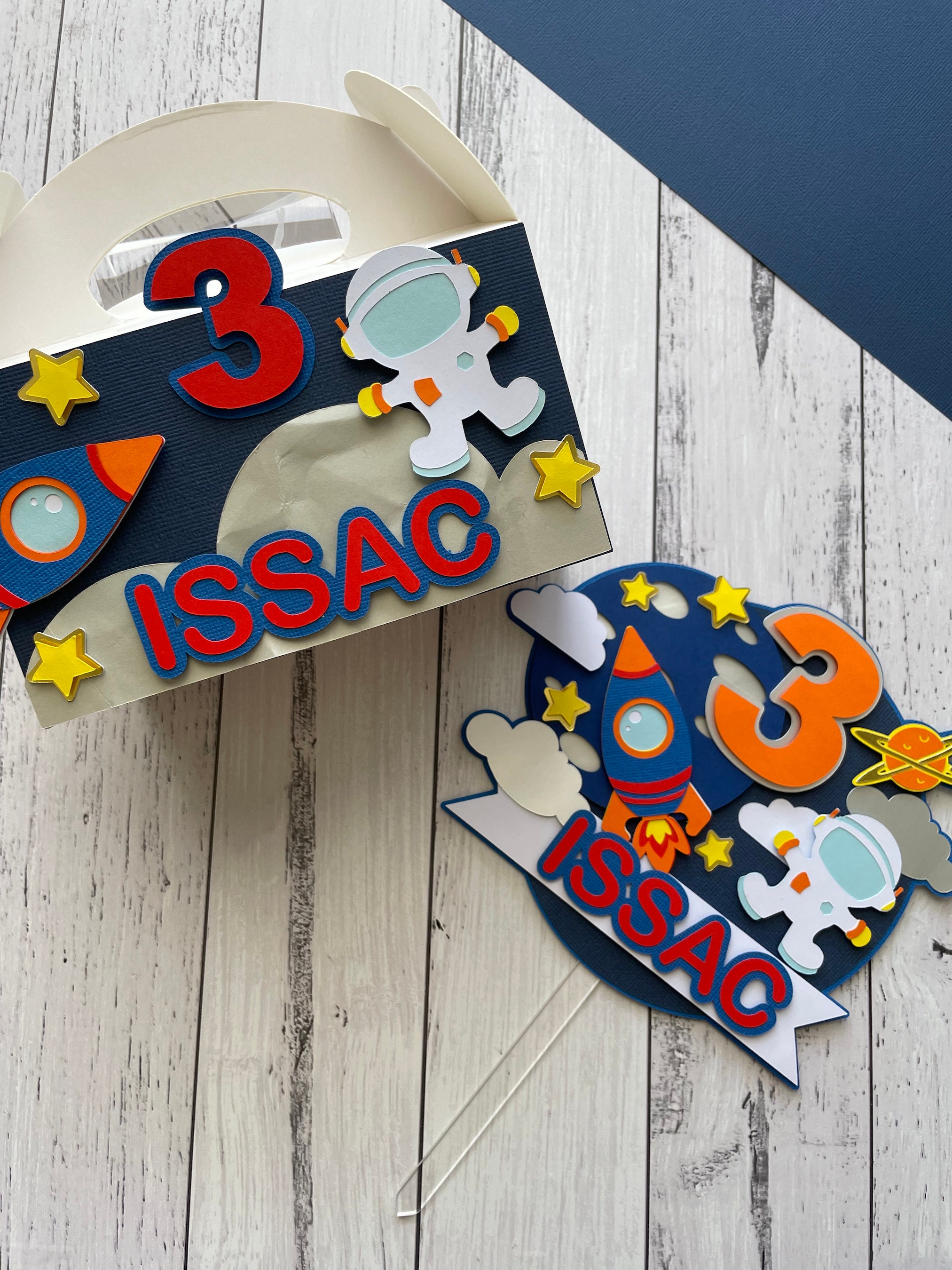 Space Cake Topper Astronaut Cake Topper Custom Cake Topper Etsy Australia