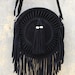 Bohemian fringed wide shoulder strap geometric envelope bag crossbody bag