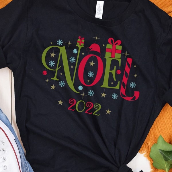 T-shirt Joyeux Noël Cadeau Noel 2022. Homme Femme Garçon ou Fille. Sapin de Noel Cadeau Noel Personnalisé. Boutique France
