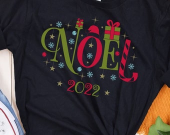 T-shirt Joyeux Noël Cadeau Noel 2022. Homme Femme Garçon ou Fille. Sapin de Noel Cadeau Noel Personnalisé. Boutique France