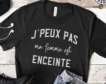 Annonce de Grossesse Papa T-shirt Couple Personnalisé - Futur Papa Future Maman Tee Shirt Cadeau Original Personnalisé Grossesse en Français