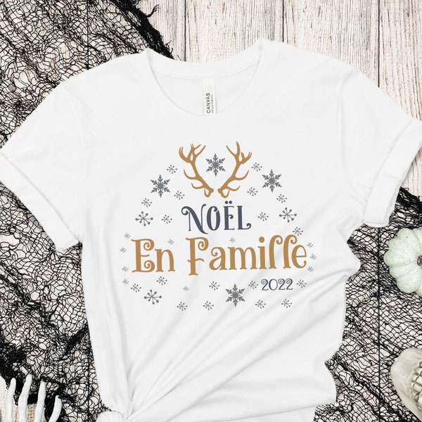 T-shirt Noël En Famille. Cadeau Noel 2022. Homme Femme Garçon ou Fille. Sapin de Noel Cadeau Noel Personnalisé. Boutique France