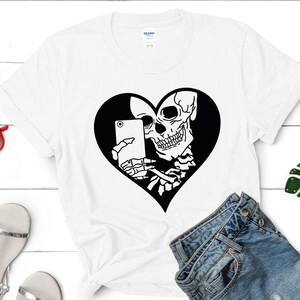 Tee shirt squelette discount femme
