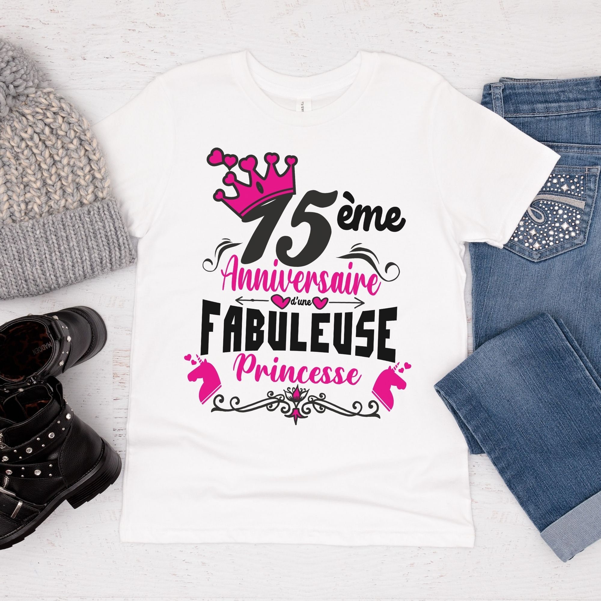 Idée Cadeau Ado Jeune Fille 14 ans Adolescente Fabuleuse T-Shirt :  : Mode