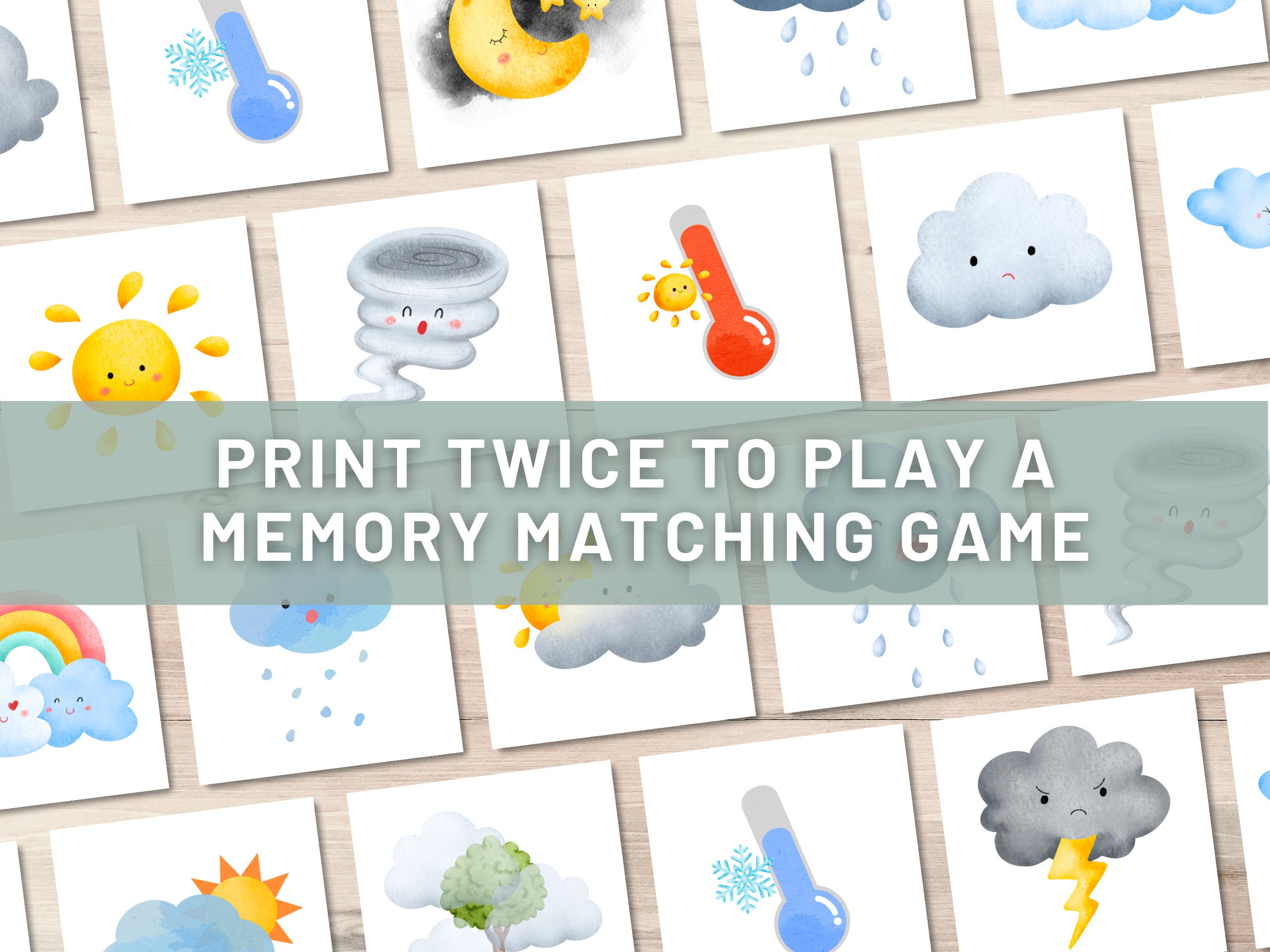 14 Weather Flashcards for Toddlers Weather Flashcards Without Words ...