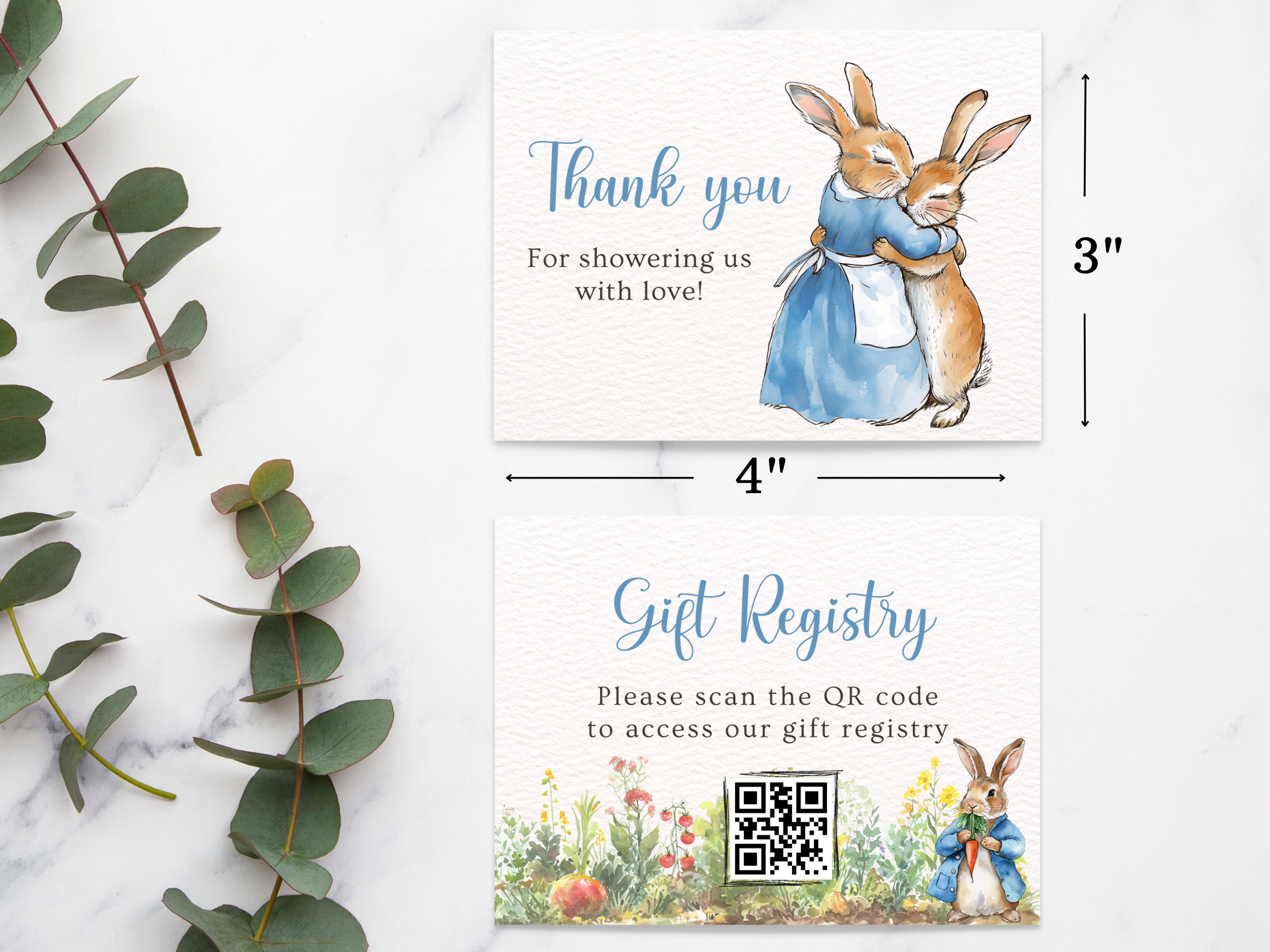 Peter Rabbit Baby Shower Invitation Bundle, Bunny Invite, Easter Baby ...