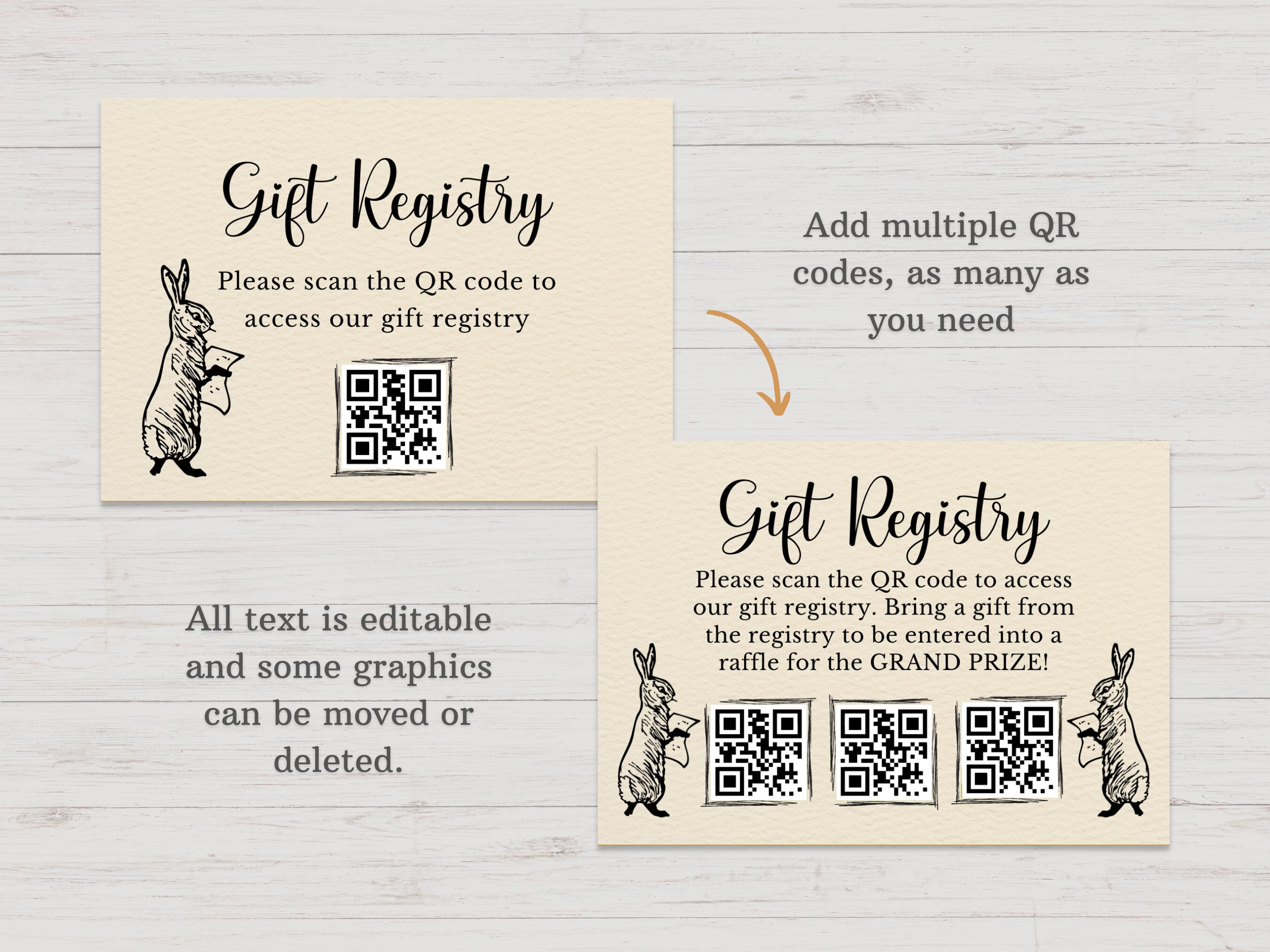 Registry Raffle Winnie the Pooh Baby Shower Invitations Diaper Raffle Baby Registry QR ...