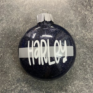 Thin Gray Line Corrections Glitter Christmas Ornament, Christmas Ornament 2024