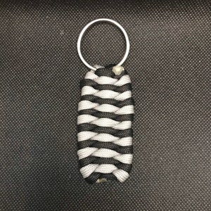 Grey & Black Correction Paracord Keychain
