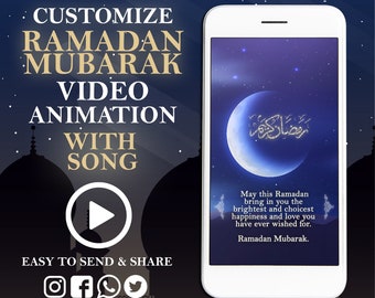 Custom Ramadan Electronic Card Ramadan Greeting Video - Etsy Custom Ramadan Electronic Card Ramadan Greeting Video - Etsy
