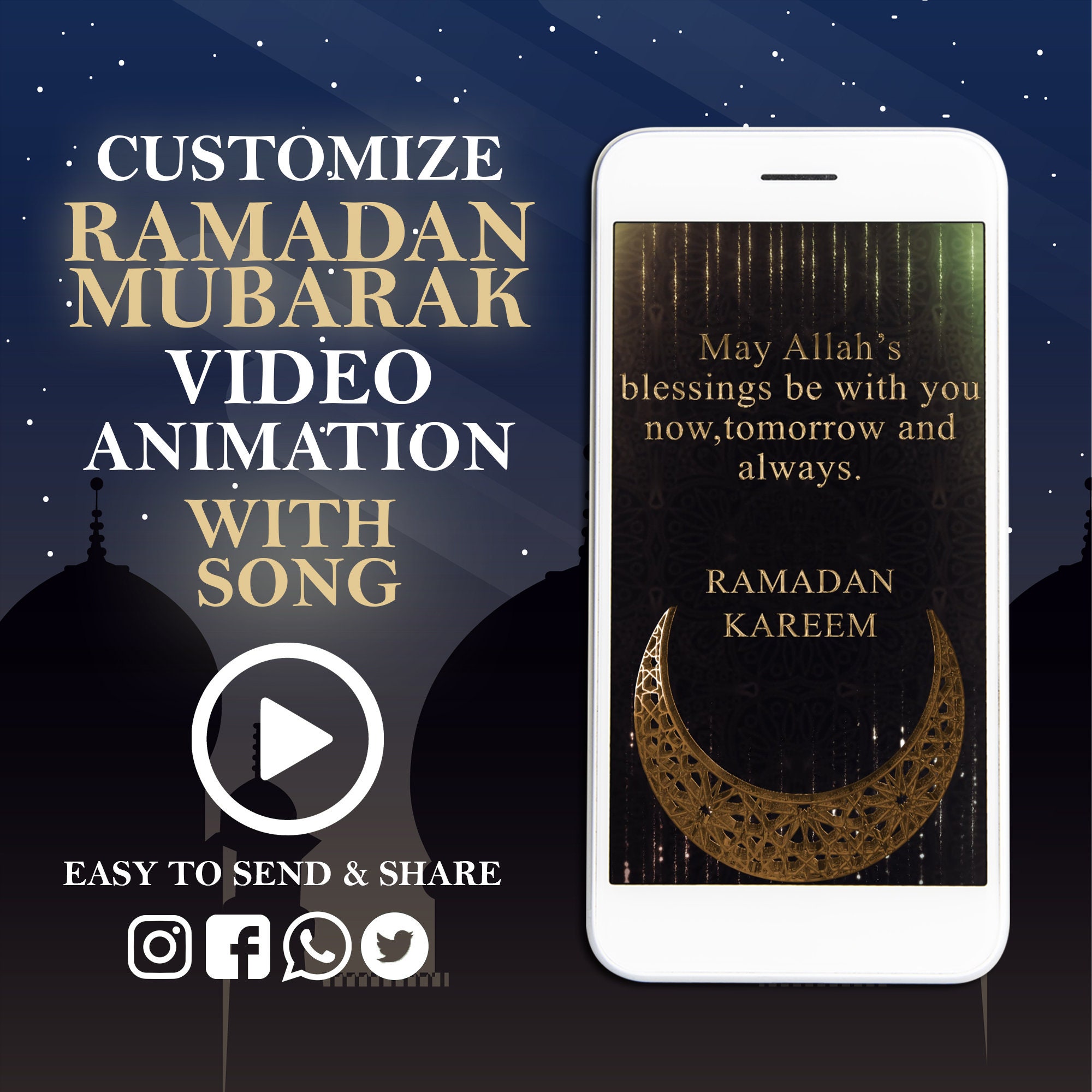 Ramadan Electronic Card Animated Greeting Islamic Video - Etsy Ramadan Electronic Card Animated Greeting Islamic Video - Etsy