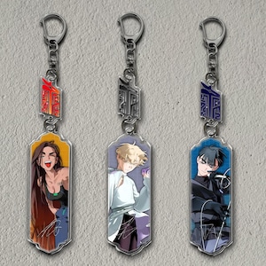 ALNST Dangle Clear Acrylic Keychain, Linking Acrylic Charms