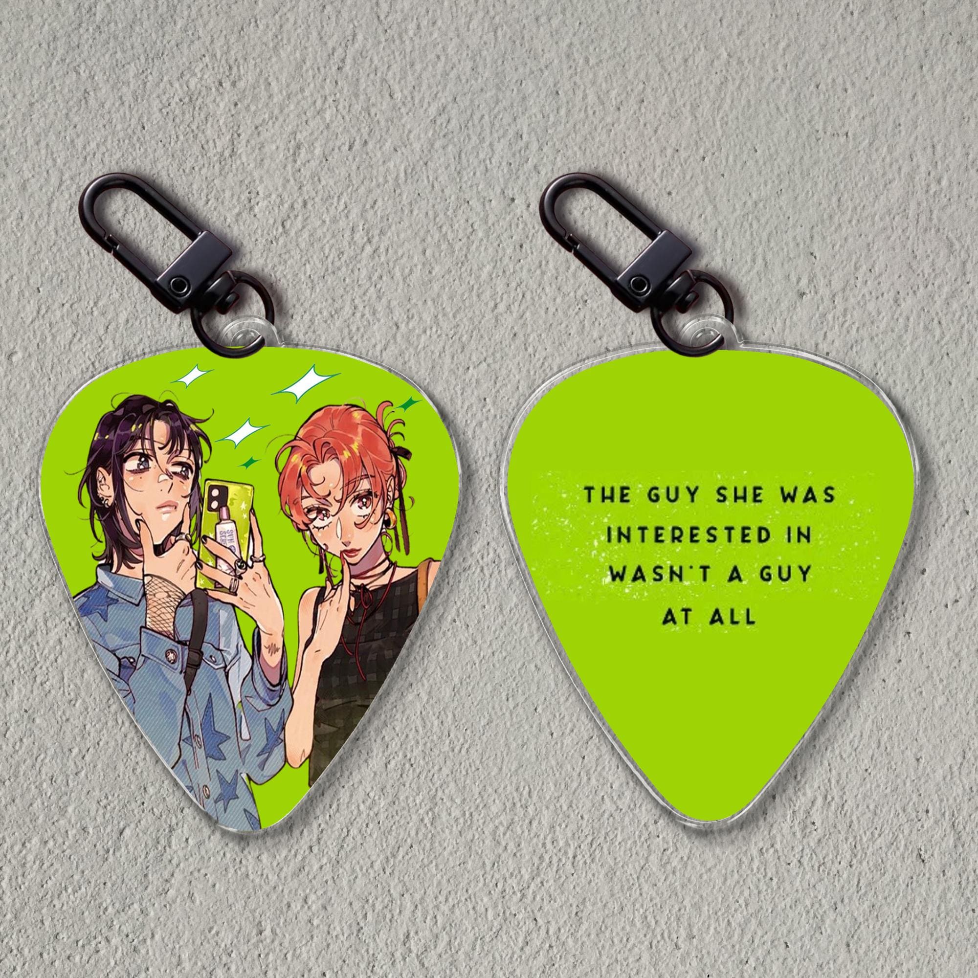 TGSWIIWAGAA Guitar Pick Shape Clear Acrylic Keychain Charm - Etsy