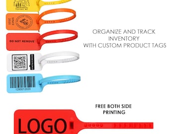Custom Printed Zip Ties: Brand Labels, 100pcs