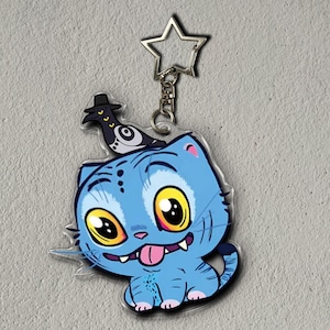3&quot; Derpy and Sussie Clear Acrylic Keychain Charm
