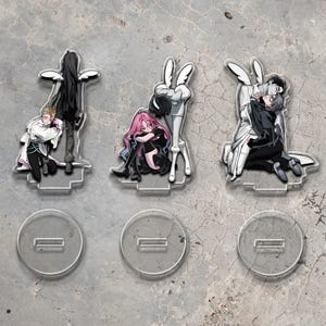 3 Acrylic Stands Ivan Till and Hyuna Clear Standee 4 Inch Tall ALNST