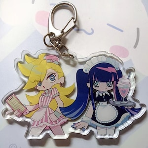 3 Inch Panty and Stocking Acrylic Keychain Charm