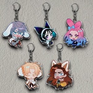 2.5&quot; ALNST Clear Acrylic Keychain