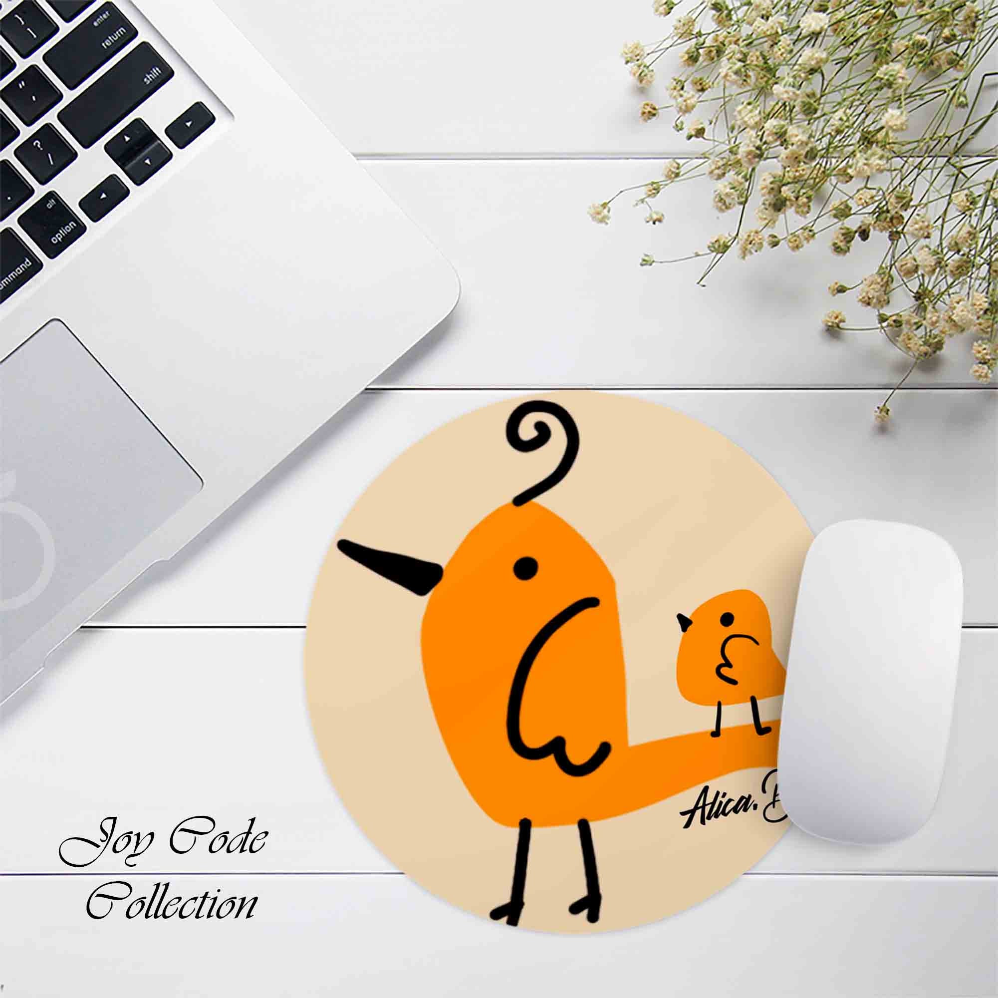 Cute Little Birds Mouse Pad for Computer & Laptop, Lovely Animal Non ...
