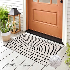 Entrance Front Door Mats Rug Waterproof PVC Non-Slip Doormat In/Outdoor  Allsize