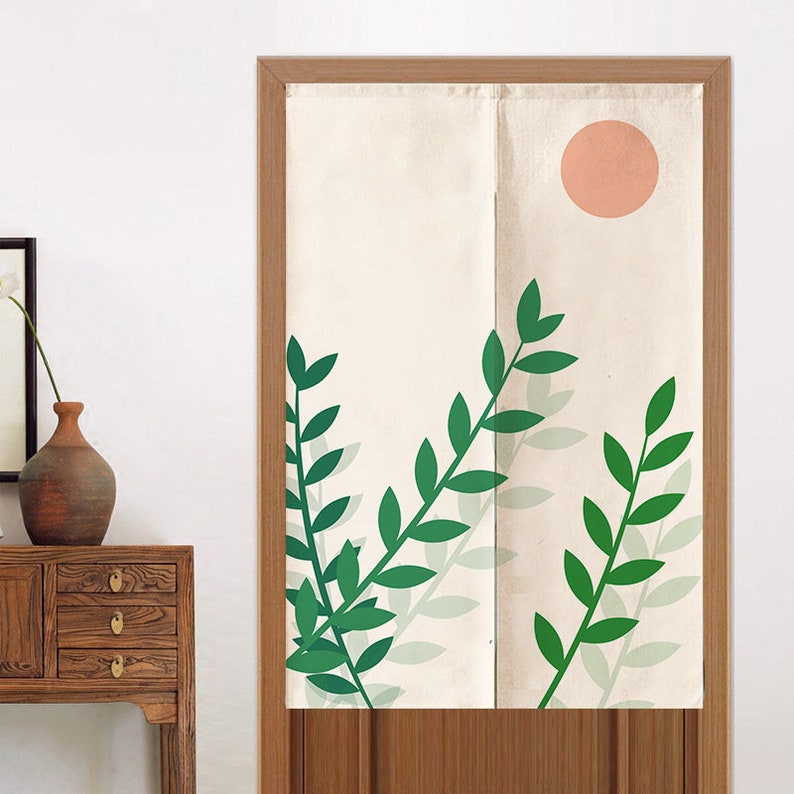 Sun Grass Doorway Curtain Japanese Door Tapestries for Home Etsy