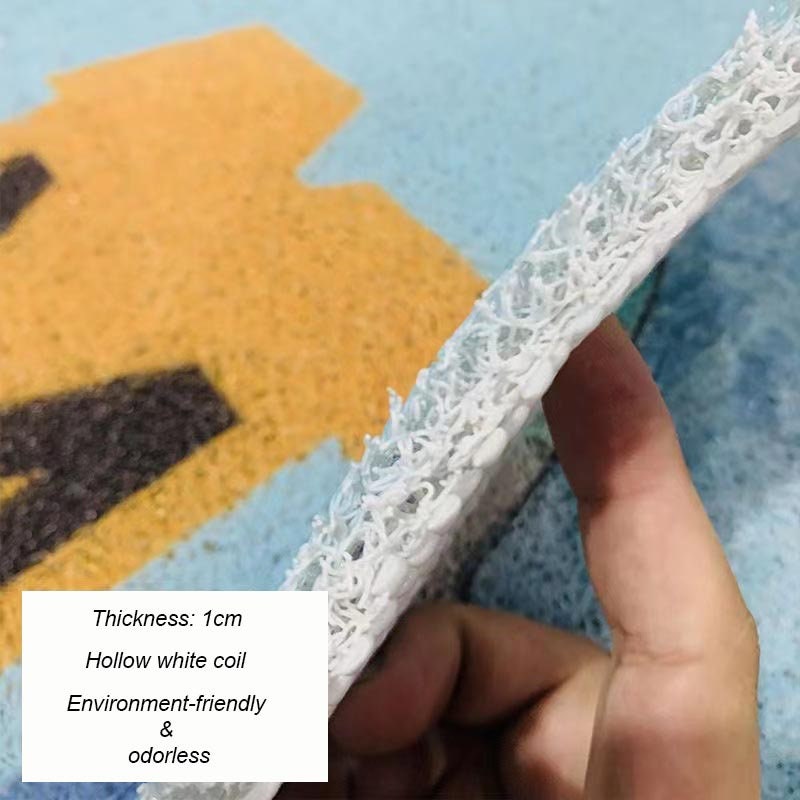 Tropical Rainforest Colorful Leave PVC Coil Bathtub Mat Shower Mat ...