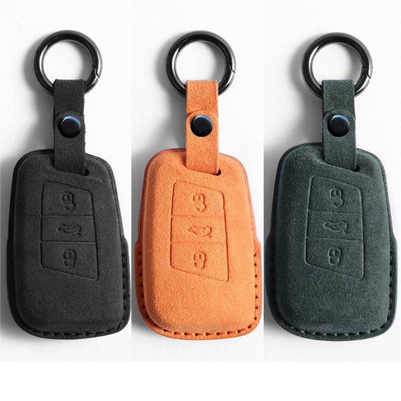 Leder Auto Schlüssel etui Flip Remote Cover für VW Volkswagen Polo