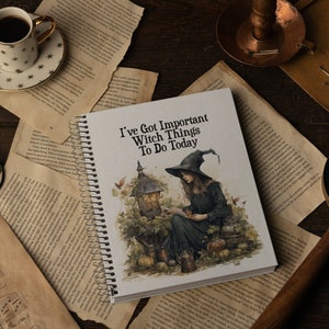 Witch Planner 2026-27 Hardcover | Green Witch Journal for Plant Lovers & Herbologists | Important Witch Things To Do Workbooks